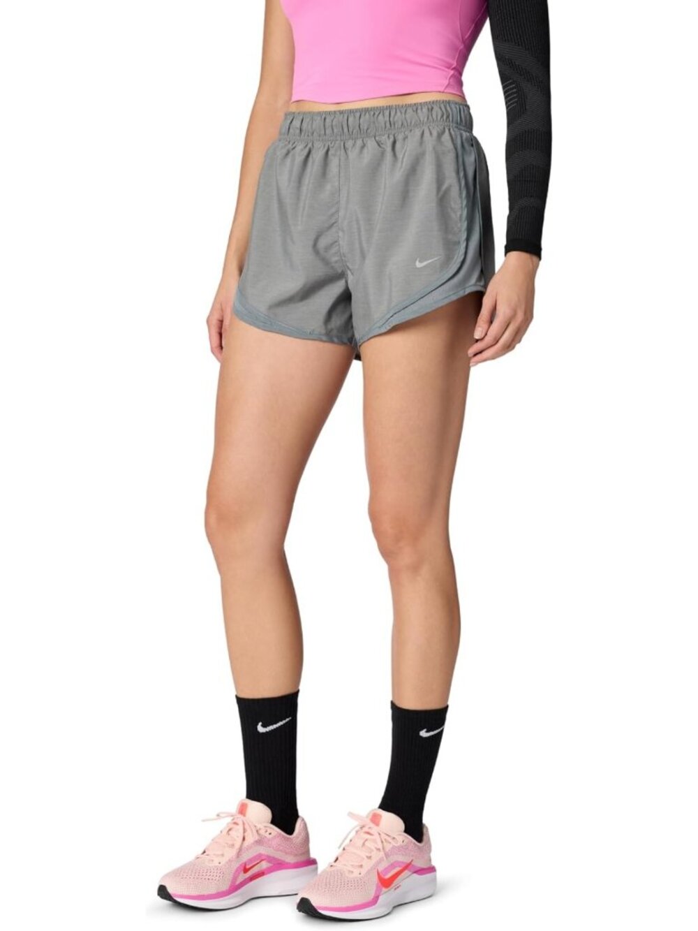 Women's Mid-Rise Dri-FIT Running Shorts with Brief Lining - Comfortable